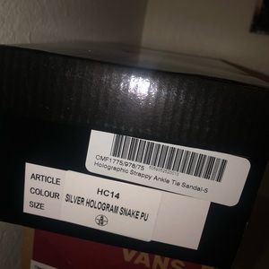 Pretty Little Thing Holographic Heels